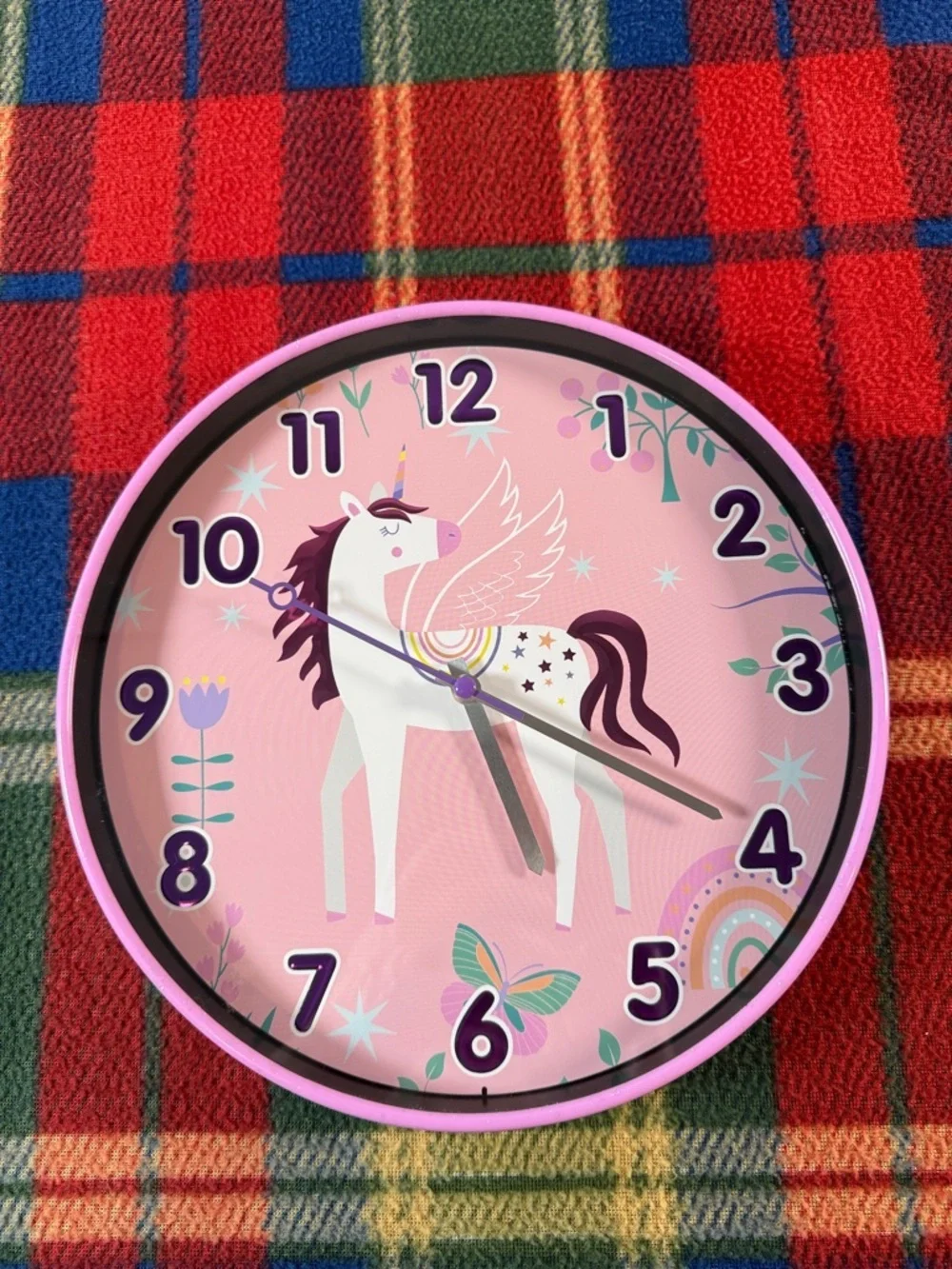 Pink Unicorn Wall Clock – Kids Room Decor